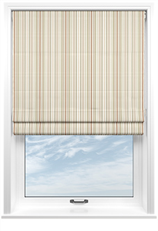 The British Stripe Co. Elizabeth, Dover No.1 - Twist&Fit Roman Blind